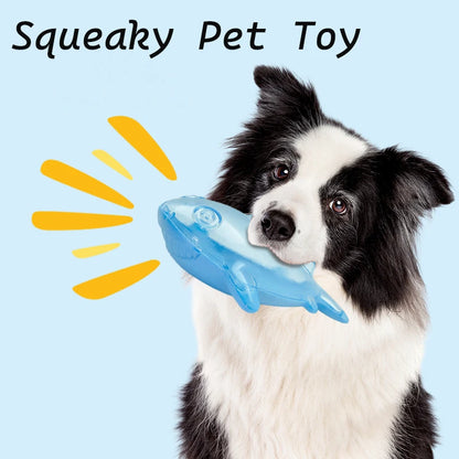 Pet dog rubber toy with tennis, floating shark, perfect gift for large and medium-sized dogs
