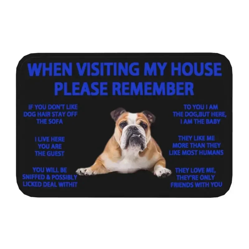 Beagle Dog Doormat Non-Slip Kitchen Bath Mat Living Room Door Floor Entrance Carpet Rug
