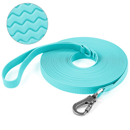 the EVERTRAIL PVC LEASH - 1.8M 3M 5M 10M PVC Dog Leash, Large Dog, Medium Non-Slip Waterproof and Easy to Clean Running Dog Training Leash, Long Strong