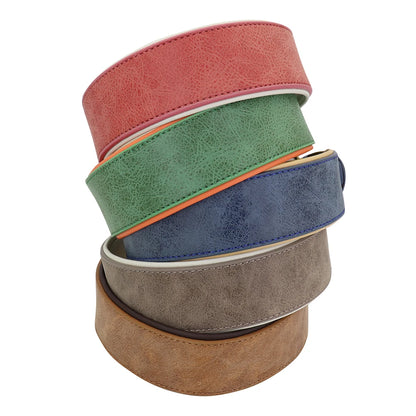 the GENTLE TITAN COLLAR - Wide Leather Dog Collar, Large Soft Padded Pet Dog Collars for Medium/Large Dogs, Pitbull German Shepherd Bulldog XL 2XL