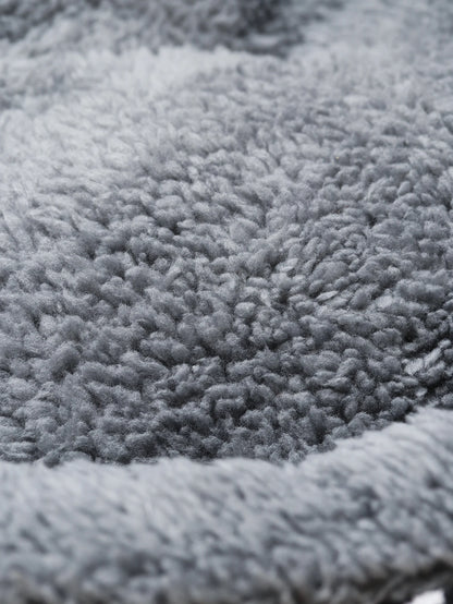 Winter Round Warm Dog Sofa Bed Pets Supplies Canvas Stripe Mat Plush Cats Nest Mat Dog Basket Pet Soft Cushion Machine Washable