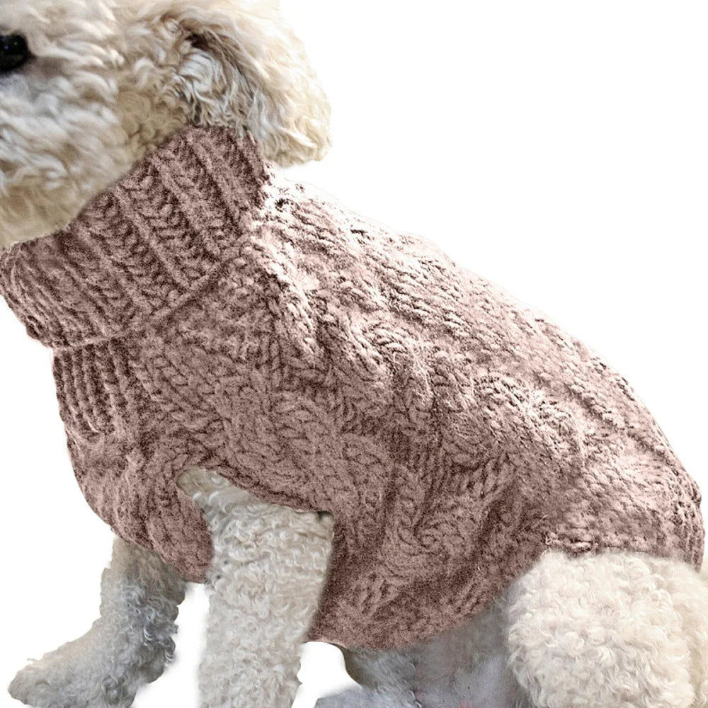 Dog Sweaters for Small Dogs Sweater Winter Dog Clothes Boy Chihuahua Yorkie Sweater Warm Pet Clothes Knitted Solid Puppy