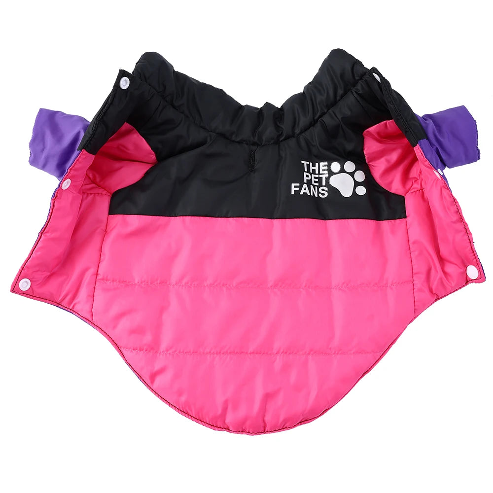 Reversible Dog Jacket For Small Medium Dogs Waterproof Pet Clothes For Winter Warm Pets Outfits Chihuahua Yorkshire Pug Costume