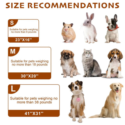 Cute Flannel Pet Blanket Cartoon Dog Paw Print Blanket Pet Mat for Cats and Dogs Warm and Comfortable Blanket for Puppy Kitten