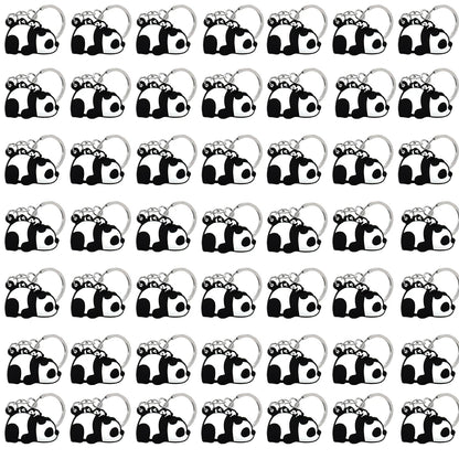 50PCS Cute Animal Keychain knife Ducks Dogs Cats Keyring for Women Men Kids Handbag Cool Car Key Accessories Friends Key Gifts