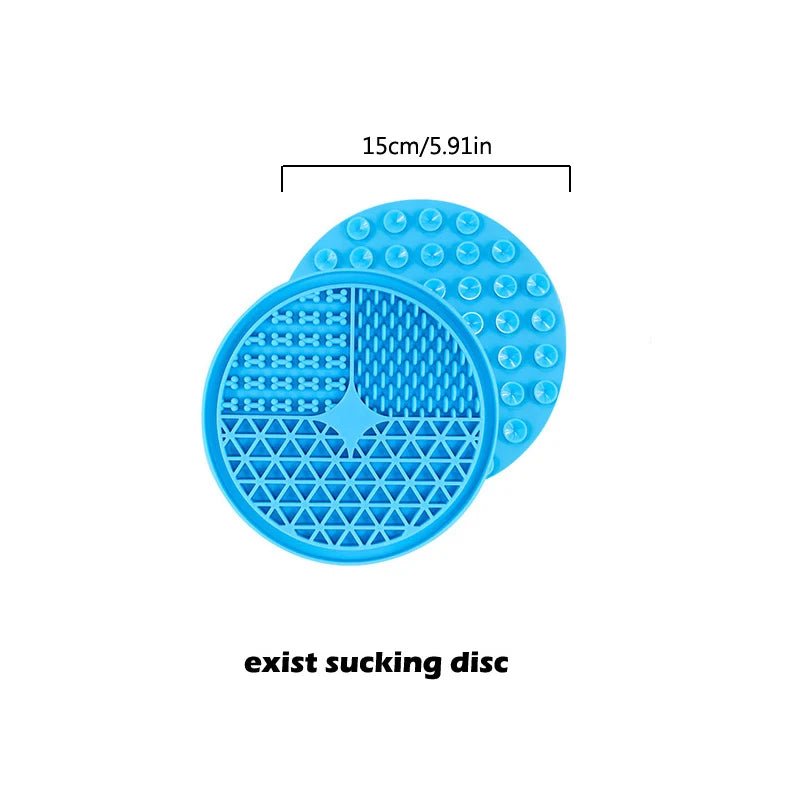 Dog Slow Feeder Mat,Relieve Anxiety Lick Pad for Small Animal Training Calming With Suction Cup Peanut Butter Snacks Lick Bowl