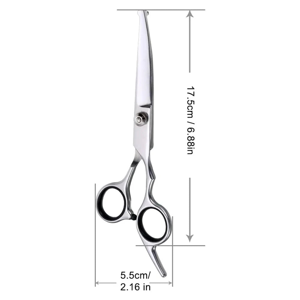 Pet Hair Scissors Grooming Stainless Steel Dog Scissors Pets Shears Animal Cutting Feet Ear Eye Hair Trimming