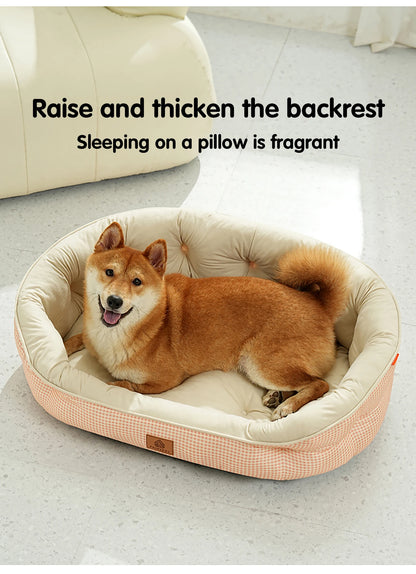 Winter Dog Bed Imitation Cotton Velvet Dogs Mat Beds Fluffy Soft High Rebound Pet Bed For All-season Pet Dog Accessories