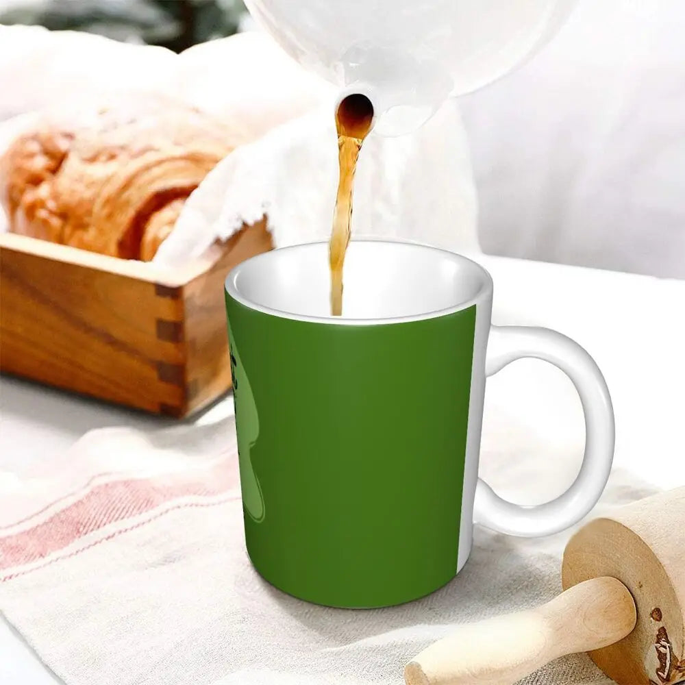 Personalized C-Courage The Cowardly Dog Coffee Mug DIY Ceramic Milk Tea Mug Cup