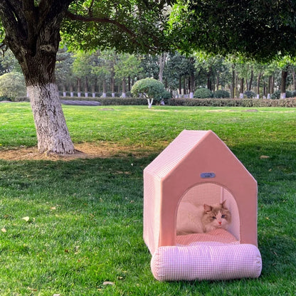 Foldable Pet House Kennel Bed For Small Medium Dogs Cats Winter Warm Cat Bed Nest Pet Products Pets Puppy Cave Sofa New Arrival