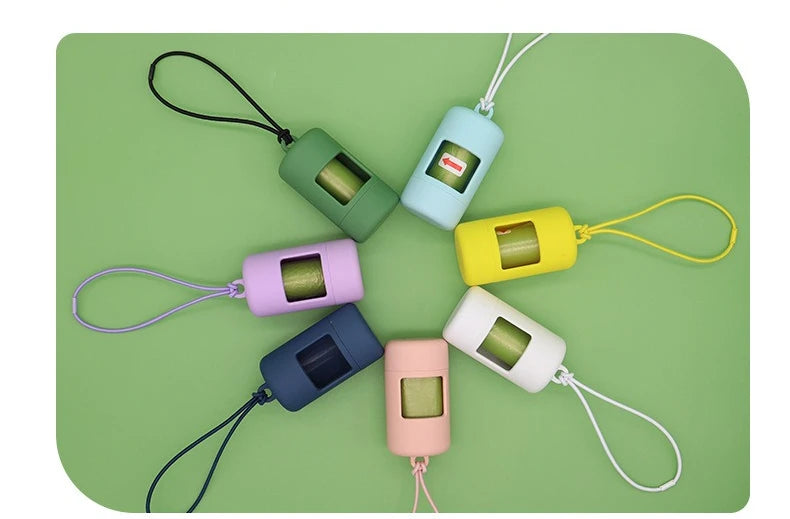 the ECOPAW BAG KIT - 1 Set Pet Waste Bag Dispenser with Degradable Poop Bags for Dog/Cat Litter Clean Up, Outdoor Walking Daily Essential