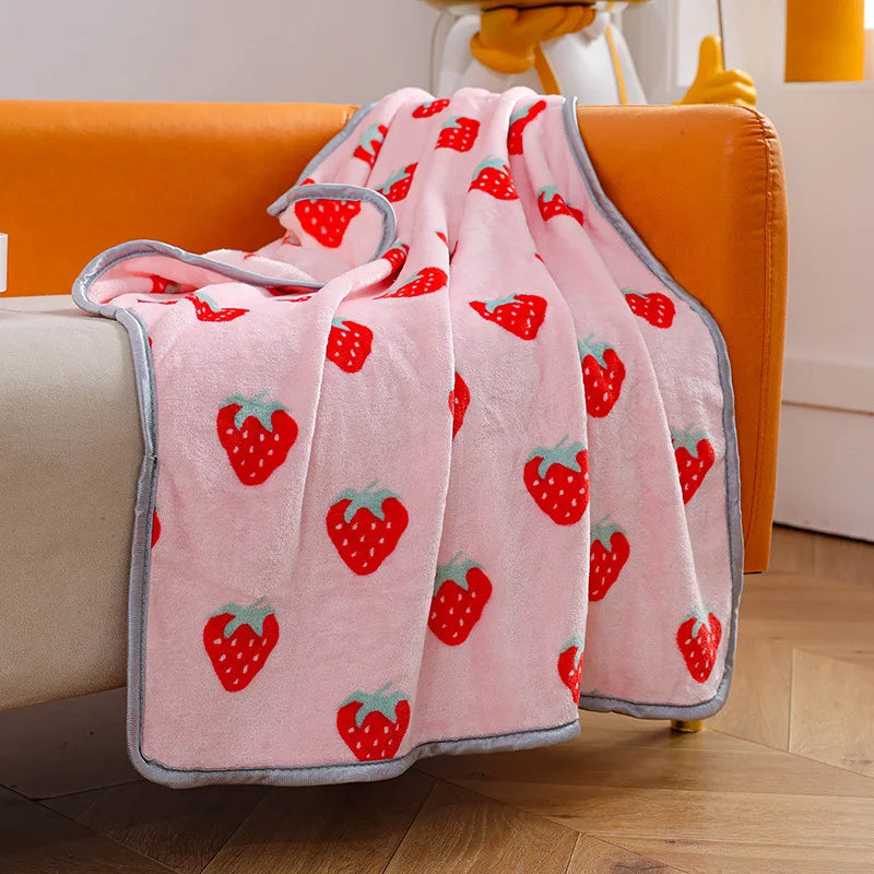 Pet Blanket Soft Flannel Dog Blanket Warm Comfortable Pet Bed Sheet Mat Cartoon Cute Cat Dog Sleeping Blanket Pet Supplies