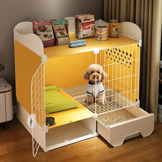 Kennel Luxury Large Space With Villa Dog Cage Small Dog Separation