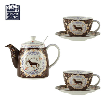 London Pottery 300ML Animal dog mug dish ceramics coffee cup tea Pair pottery tea cup set porcelain Cups for girlfriend gift