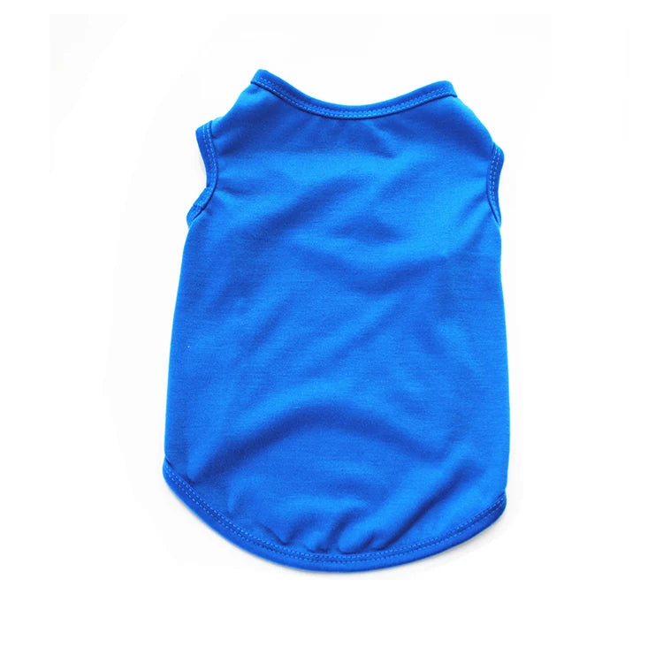 Solid Color Dog Shirts Breathable Pet T-Shirts for Small to Large Dogs - Stretchy, Durable, Ideal for All Seasons and Holidays