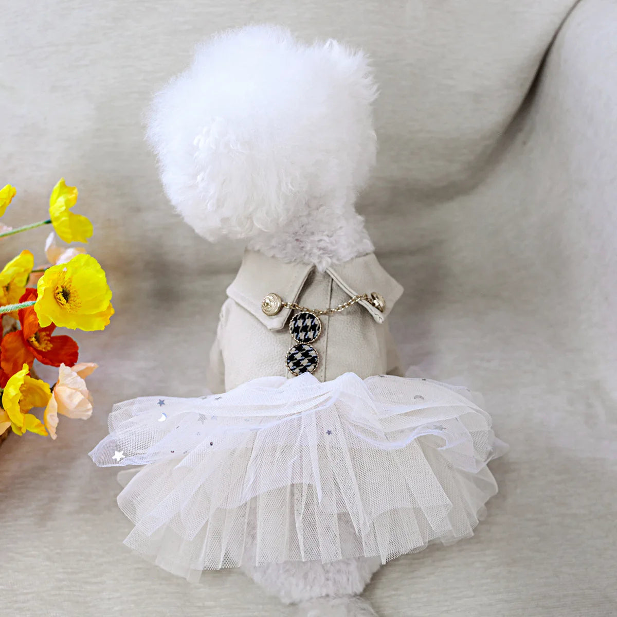 Luxury Brand Dog Clothes Puppy Princess Black Leather Waterproof  Autumn Winter Pet Outfit Girl Boy Coat XS XL Elegant Costumes