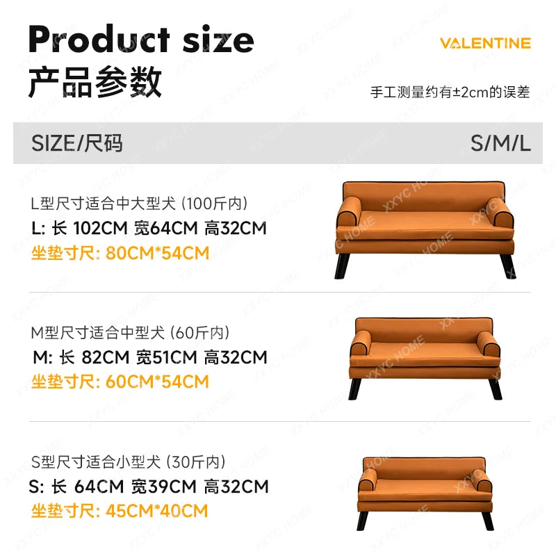 Van Lundin Pink Cute Pet Sofa Kennel Cat Nest High-end Dog Sofa Four-level Universal Removable and Washable