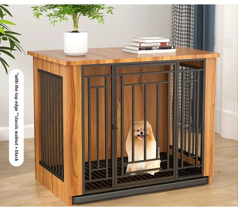 Heavy Duty Large Dogs Cage High Strength Steel Wood Easy To Install Dog Crate Pet Dog Kennel
