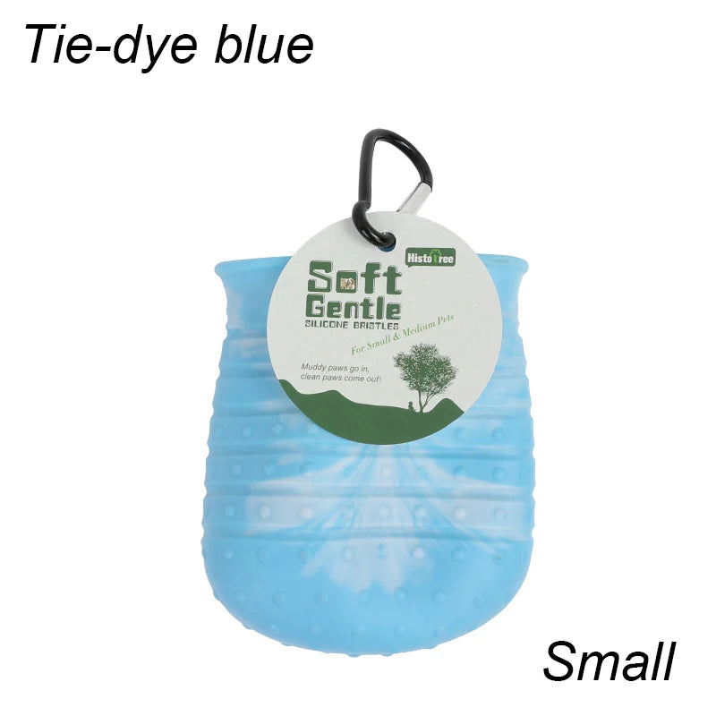 the SCRUBBER - Dog Foot Wash Cup, Portable Paw Clean Tools for Dogs, Large/Medium Dog Foot Washer, Scrubber Dog Muddy Dirty Paw Cleaning Cup 1pcs