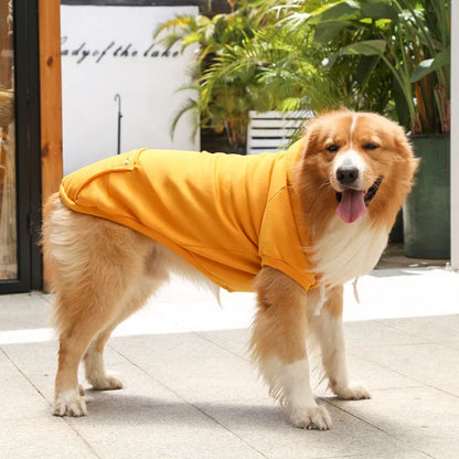 Big Dog Hoodies Autumn and Winter Pet Zipper Pocket Hoodies for Large Medium Sized Dog Clothes Pet Clothing