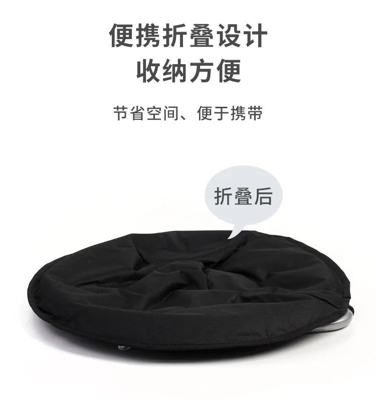 Folding Pet Bed Chair Portable Round Elevated Cat Bed Waterproof Puppy Chair Pet Moon Bed Two Height Adjustments Pet Gift