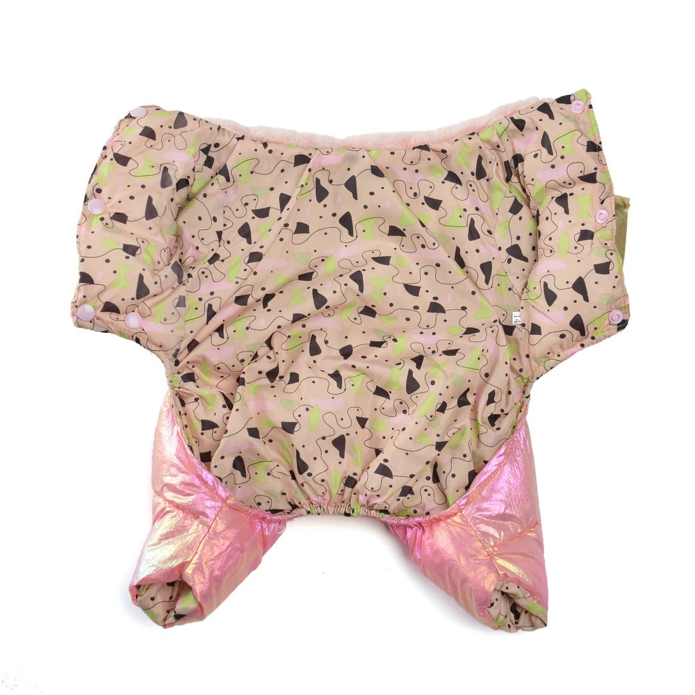 Warm Pet Clothes Waterproof Outdoor Puppy Jumpsuits For Small Medium Dog Winter Windproof With D-ring Vest Coat Chihuahua Outfit