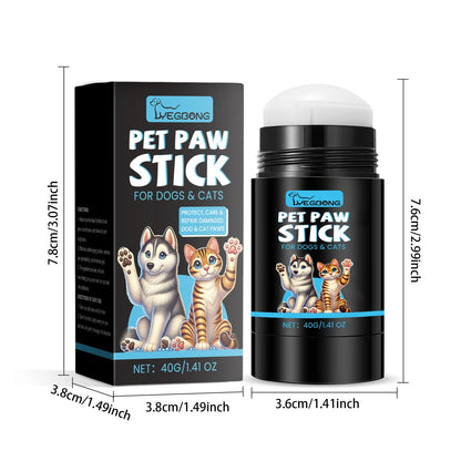 the PET PAW STICK - Pet Paw Balm, Helps Soothe and Protect Dry Cracked Noses/Paws with Natural Dog Paw Oil, Moisturizing Paw Protectant Pet Care