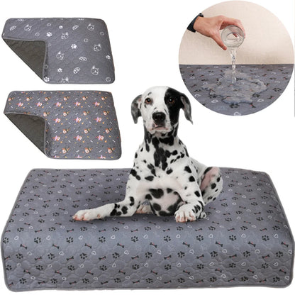 the PAWSHIELD REUSABLE MAT - Reusable Dog Pee Pad Blanket, Absorbent Diaper Washable Puppy Training Pad, Pet Bed Urine Mat for Pet, Car Seat Cover, Pet Bed New