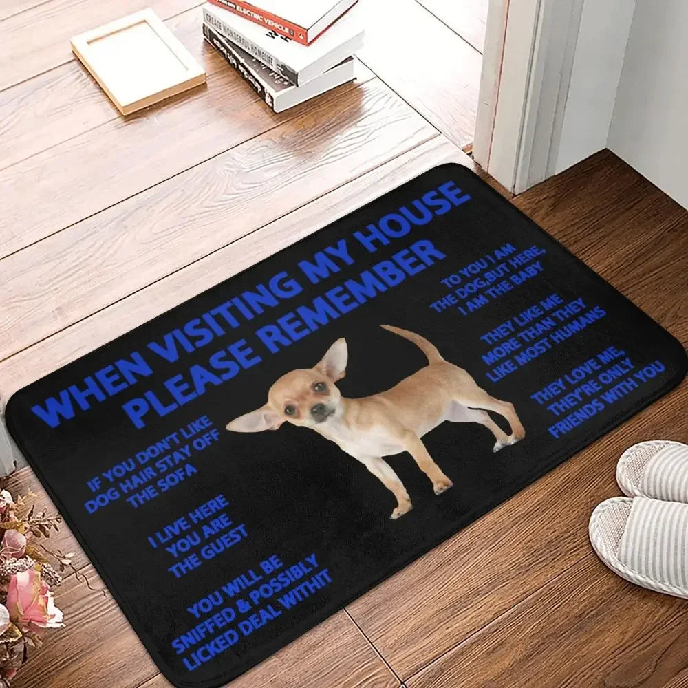 Beagle Dog Doormat Non-Slip Kitchen Bath Mat Living Room Door Floor Entrance Carpet Rug