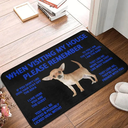 Beagle Dog Doormat Non-Slip Kitchen Bath Mat Living Room Door Floor Entrance Carpet Rug