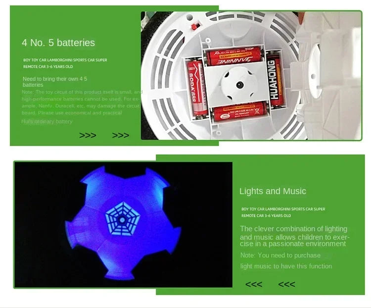 UFO Ball Dog Pet Interactive Toy Suspended Football with Music LED Light Indoor Game Pet Toy Ball Children's Birthday Gift