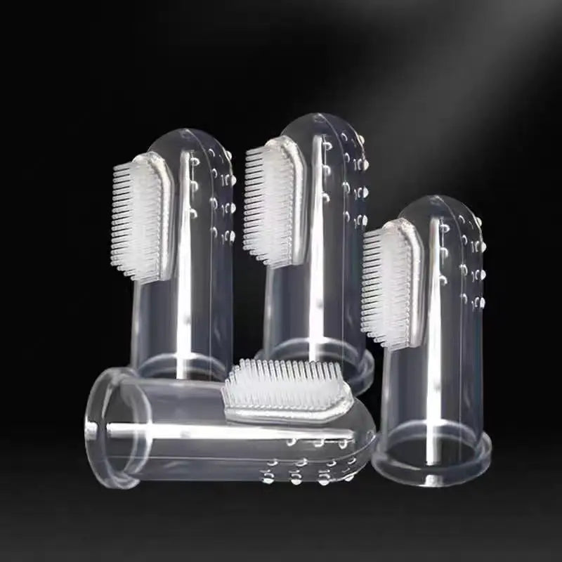 the SMILECUFF FINGER BRUSHES - Silicone Soft Pet Finger Cuff Toothbrushes, Dog Brush - Bad Breath, Tartar Teeth, Care Tool, Cat/Dog Cleaning Scrub, Silica Gel Pet Supplies