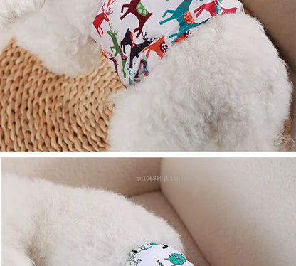 Washable Male Dog Physiological Pants Reusable Sanitary Underwear Belly Wrap Band Cotton Diaper For Large Small Medium Dog