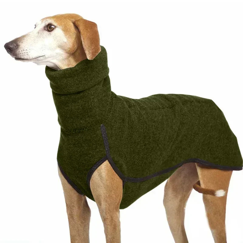 the FROSTGUARD HIGH-NECK COAT - High Collar Pet Clothes for Medium/Large Dogs, Winter Warm Big Dog Coat, Pharaoh Hound, Great Dane Pullovers, Mascotas Supplies