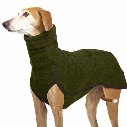 the FROSTGUARD HIGH-NECK COAT - High Collar Pet Clothes for Medium/Large Dogs, Winter Warm Big Dog Coat, Pharaoh Hound, Great Dane Pullovers, Mascotas Supplies