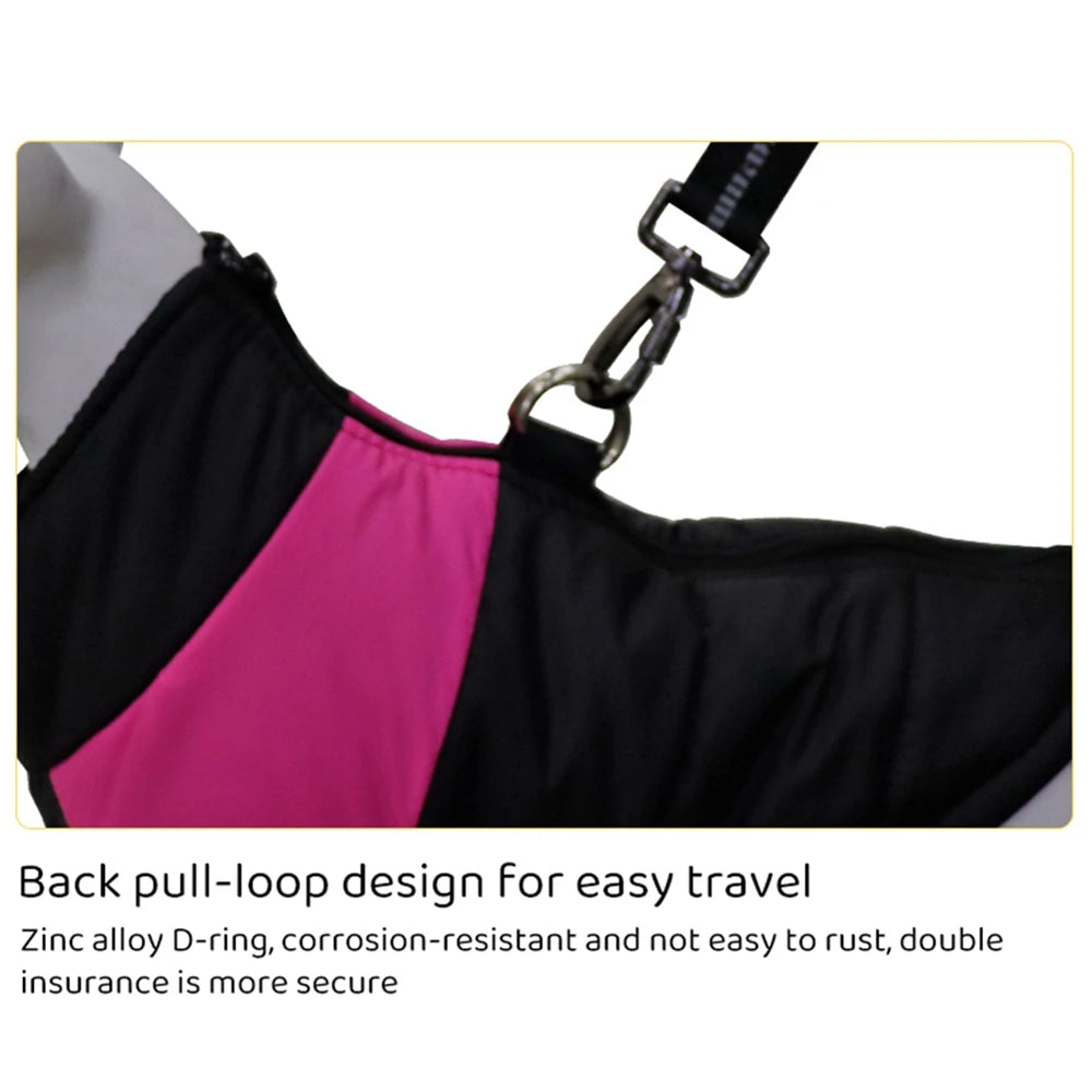 Waterproof Pet Dog Puppy Vest Jacket Winter Warm Dog Clothes Pet Padded Vest Zipper Jacket Coat For Small Medium Large Dogs