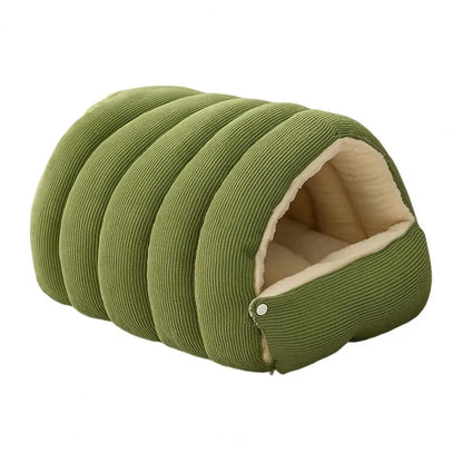 Pet House with Non-slip Base Washable Pet Bed for Dogs Cats Soft Fleece Cat Bed with Removable Washable Cover Cozy Cave