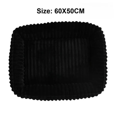 Pet Cat Dog Bed Square Plush Cat Mat Pet Cushion Winter Thickened Orthopedic Pet Mat Soft And Comfortable Cat Bed Pets Supplies