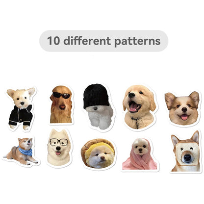 100-500pcs Funny Cartoon Dog Meme Stickers Decals Graffiti Phone Case Skateboard Car Kawaii Decals Children Reward Stickers