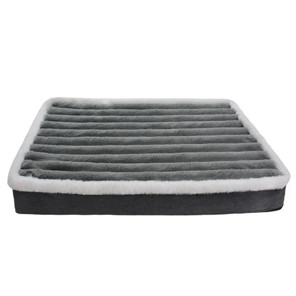 Dog Soft Bed Calming Cat Beds Pet Mattress with Removable Washable Cover Memory Foam Mat Dogs Crate Mats with Non-Slip Bottom