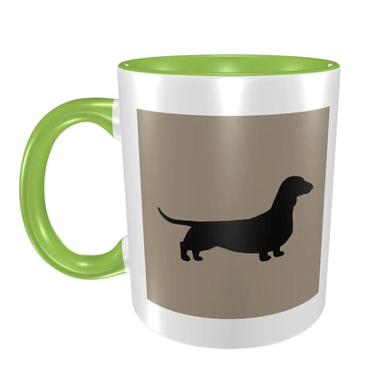 Dachshund Dog Mug Funny Ceramic Coffee Cups Tea Mugs Milk Cup Drinkware Gifts for Friends
