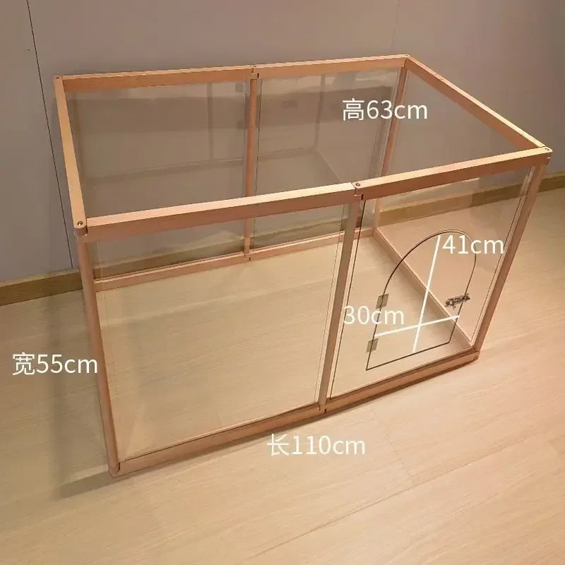 Pet pen dog cage Indoor villa for small and medium-sized dogs with fence and isolation gate in domestic kennel