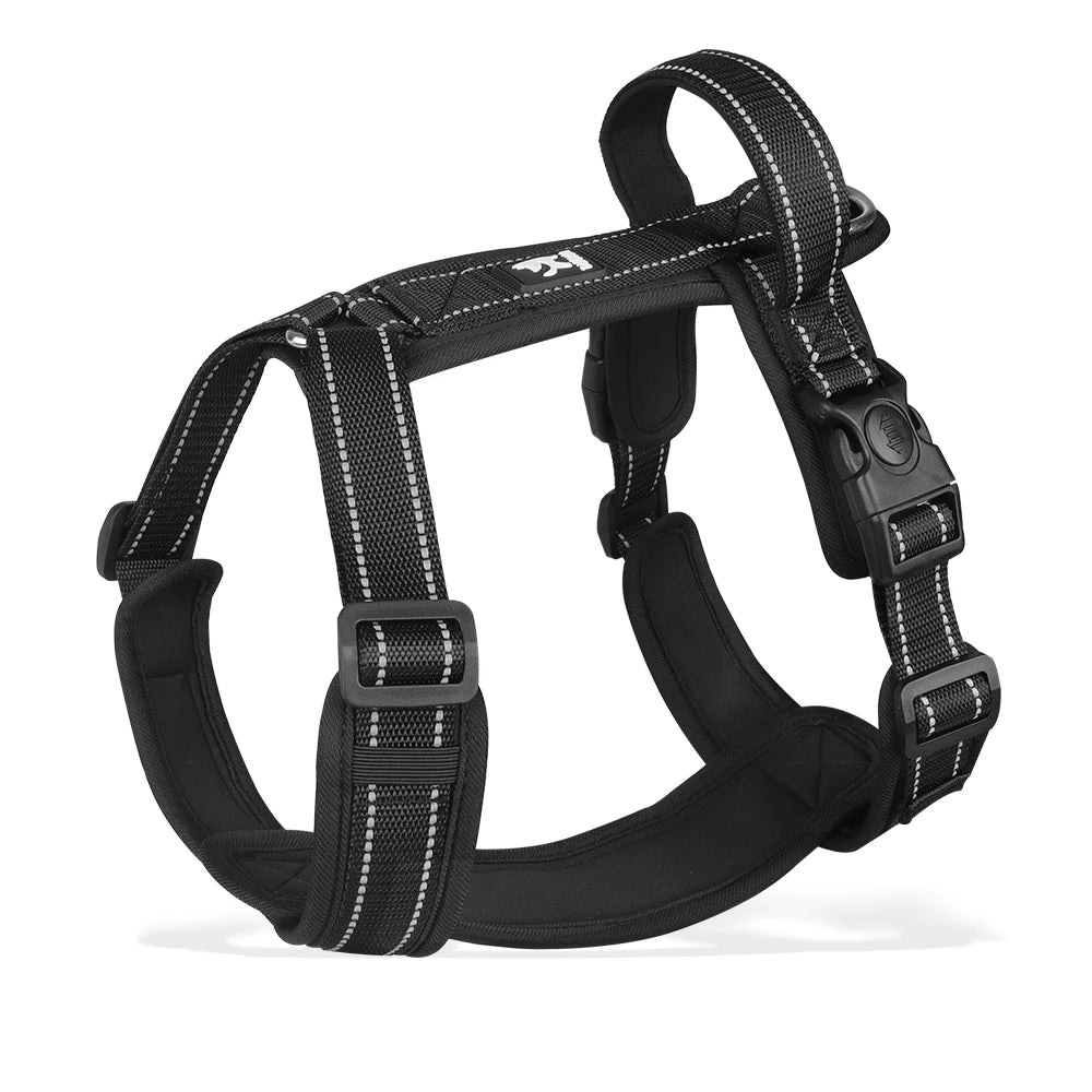 Anti-Escape Dog Harness with Handle Reflective Nylon Dog Harness Vest for Small Medium Dogs French Bulldog Walking Pet Supplies