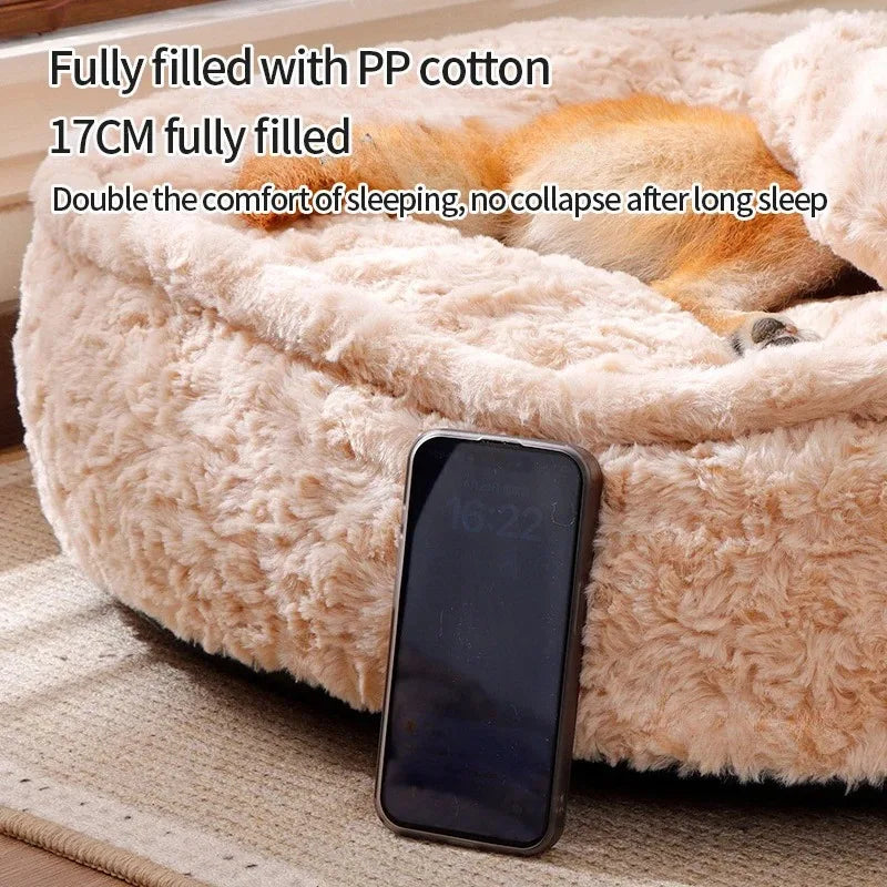 Dog Bed Pet Beds Accessories Supplies Dogs Winter Baskets Fluffy Bedding Warm Mat Sofa Big Accessory Small Breeds Puppy Cats