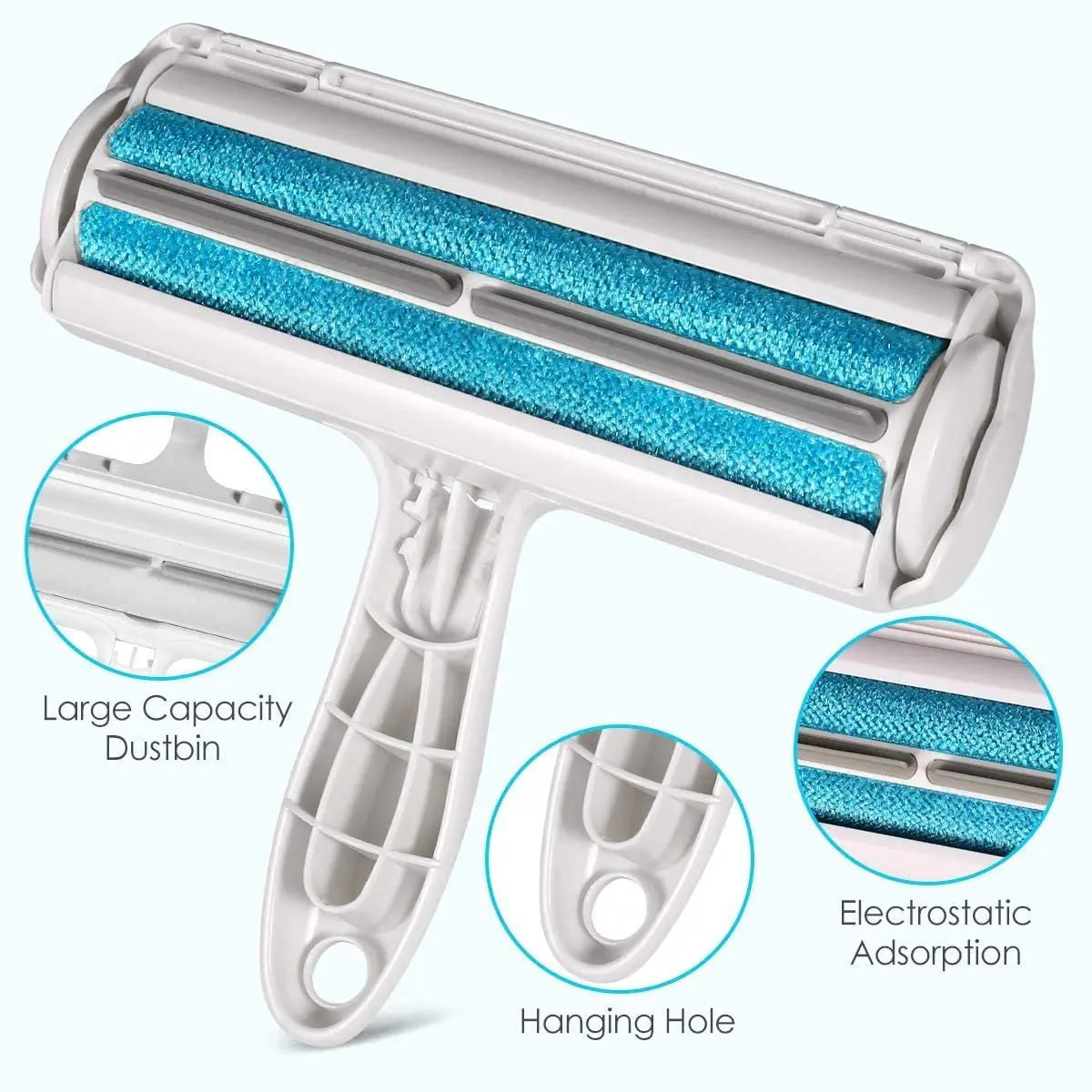 the PET HAIR REMOVER - Pet Hair Remover Roller - Dog & Cat Fur Remover with Self-Cleaning Base - Efficient Animal Hair Removal Tool - Perfect for Furniture
