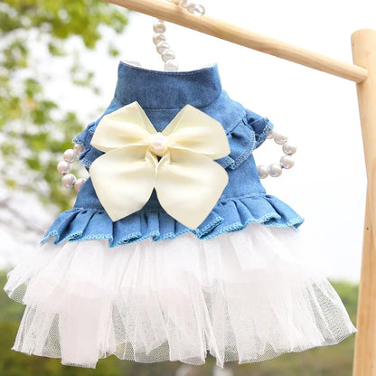 Summer Dog Clothes Pet Dresses for Small Dogs Pomeranian Chihuahua Puppy Kitten Skirt Clothing for Medium Dogs Product Supplies