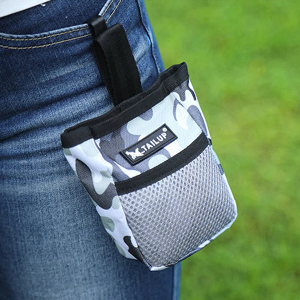 the TRAINSMART TREAT POUCH - Pet Dog Puppy Training Treat Snack/Bait Pet Feed Pocket/Pouch, Obedience Agility Pouch Food Bag, Pocket Snack Reward Waist Bag