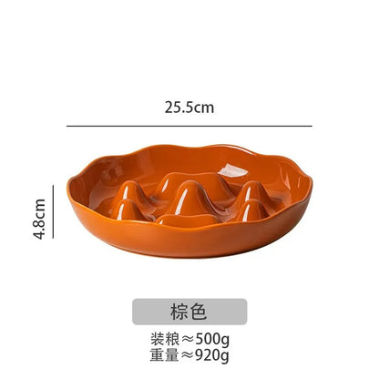 Slow Feeder Dog Bowl Large, Non-Slip Pet Food Dish for Medium Giant Dogs Like Labrador To Prevent Choking & Bloat