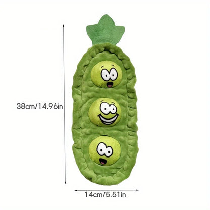 Plush Dog Sniffing Toys Interactive Pet Pea Toys for Small Medium Dogs Puzzle Bite-Resistant Puppy Squeaky Toy Dog Accessories