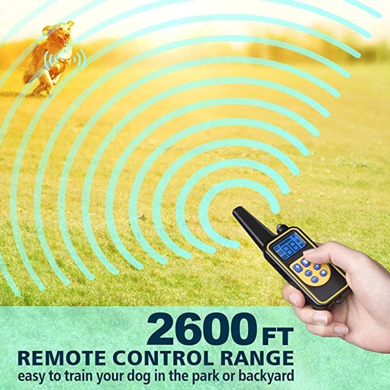 the POWERPET COMMAND PRO - VIP Electric Dog Training Collar, Waterproof Dog Bark Collar, Pet with Remote Control Rechargeable Anti-Barking Device Equipment